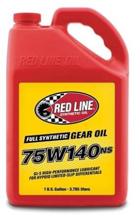 Red Line Synthetic Oil - Red Line Oil 75W140NS Gear Oil Synthetic GL-5 Differential Gear Oil 1 Gallon - Case of 4