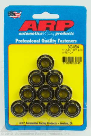 ARP - ARP 7/16-20, 9/16 socket 12pt nut kit 300-8394