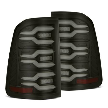 AlphaRex - AlphaRex 19-21 Dodge Ram 1500 Luxx-Series LED Tail Lights Black w/Activ Light/Seq Signal