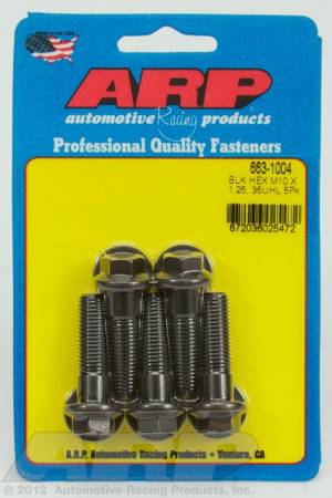 ARP - ARP M10 x 1.25 x 35 hex black oxide bolts 663-1004