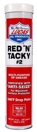 Lucas Oil - Lucas Grease - Red N Tacky - Conventional - 14 oz Cartridge - Each