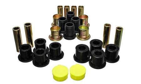 Energy Suspension - Energy Suspension 87-04 Dodge Dakota / 98-03 Durango 4WD Black Front End Control Arm Bushing Set