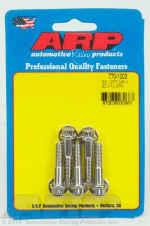 ARP - ARP M6 x 1.00 x 30 12pt SS bolts 770-1003