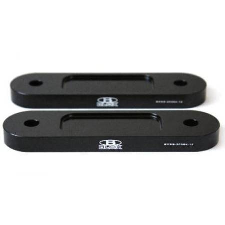 BLOX Racing - BLOX Racing Honda S2000 Racing Front 12mm Thin Spacer Bump Steer Kit - Black (Lowered 1in and more)