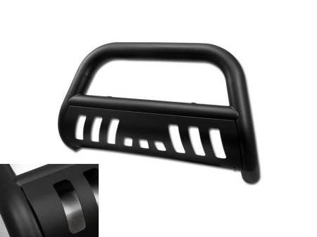 I3 Enterprise - I3 2005-2019 Nissan Frontier Stainless Steel Bull Guard (Matte Black)