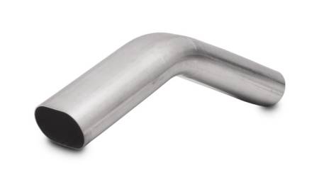 Vibrant Performance 3in Oval (Nominal Size) T304 SS 45 deg VERTICAL Mandrel Bend 6in x 6in leg lengths