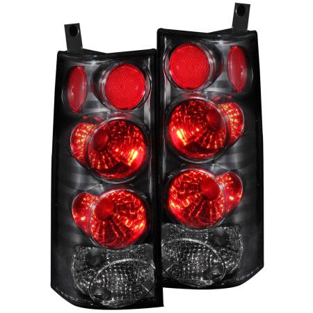 ANZO Headlights, Tail Lights and More  - ANZO 2003-2015 Chevrolet Express Taillights Black