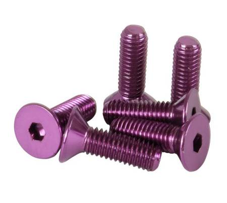 NRG Innovations - NRG Innovations Steering Wheel Screw Upgrade Kit (Conical) - Purple