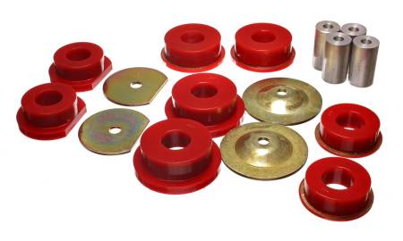 Energy Suspension - Energy Suspension Dodge 08-10 Challenger/ 07-10 Charger/05-08 Magnum RWD Red Rear Subframe Bushings