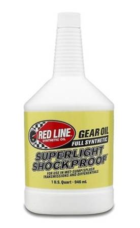 Red Line Synthetic Oil - Red Line Oil Gear Oil Synthetic Superlight Shockproof 1 Quart - Case of 12