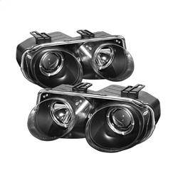 Spyder Auto - Spyder Acura Integra 98-01 Projector Headlights LED Halo -Black High H1 Low 9006 PRO-YD-AI98-HL-BK