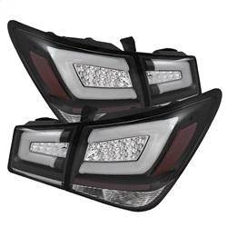 Spyder Auto - Spyder Chevy Cruze 2011-2014 Light Bar LED Tail Lights Black ALT-YD-CCRZ11-LBLED-BK