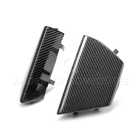 Anderson Composites - Anderson Composites 2015-2017 Ford Mustang Shelby GT350 Carbon Fiber Front Upper Grille Inserts