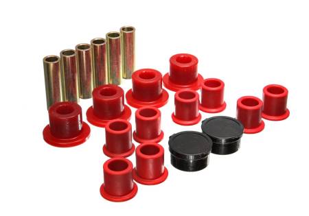 Energy Suspension - Energy Suspension 98-11 Ford Ranger Red Rear Leaf Spring Bushing Set