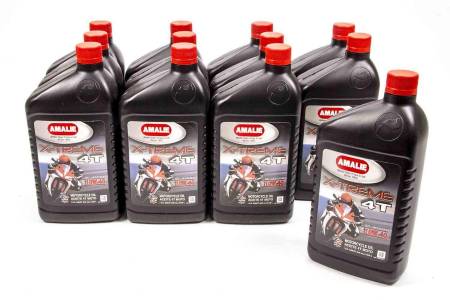 Amalie Motor Oil - Amalie Motor Oil X-treme 4T SG Motorcycle Oil 10w40 Case 12x1Qt