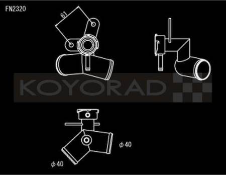 Koyorad Cooling Systems - Koyo Aluminum Filler Neck 13-16 Subaru BRZ 2.0L H4 (MT)