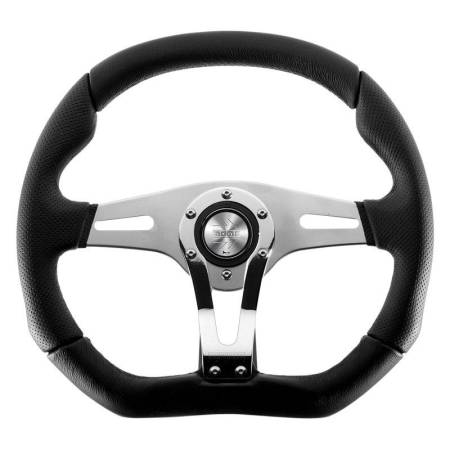 Momo - Momo Trek RSteering Wheel - Trek R/350 mm mmeter -  Black AirLeather/Brshd Al Spokes