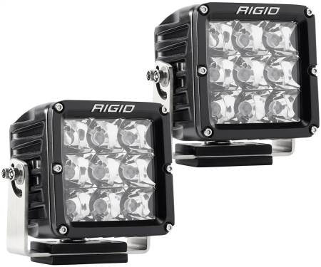 Rigid Industries - RIGID D-XL PRO LED Light, Spot Optic, Surface Mount, Black Housing, Pair