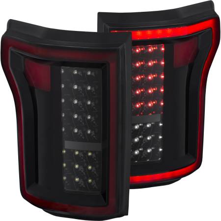 ANZO Headlights, Tail Lights and More  - ANZO 2015-2016 Ford F-150 LED Taillights Black