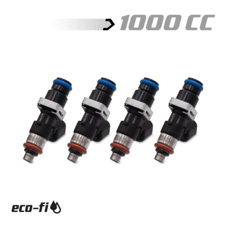 BLOX Racing - BLOX Racing Eco-Fi Street Injectors 1000cc/min w/1/2in Adapter Honda K Series (Set of 4)