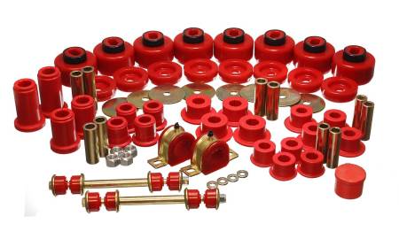 Energy Suspension - Energy Suspension 01-06 Chevy Silverado 4WD Red Hyper-flex Master Bushing Set