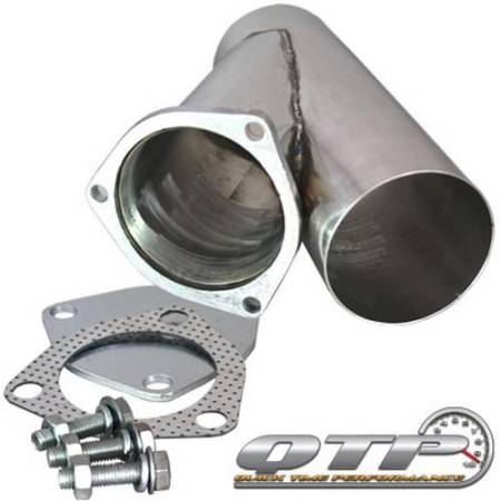 QTP (Quick Time Performance) - QTP 4in Weld-On QTEC Exhaust Cutout Y-Pipe