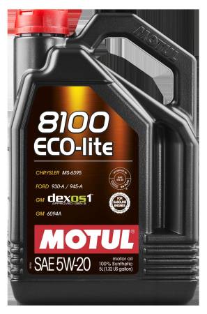 Motul - Motul 8100 ECO-LITE 5W20 - 5L - Synthetic Engine Oil - Case of 4