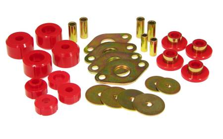 Prothane - Prothane 95-00 Toyota P/U 2/4wd Body Mount Kit - Red