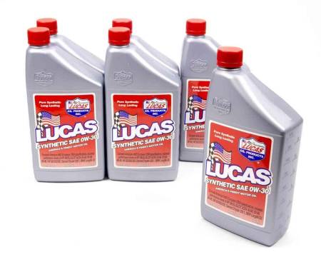 Lucas Oil - Lucas Motor Oil - 0W30 - Synthetic - 1 qt - Set of 6