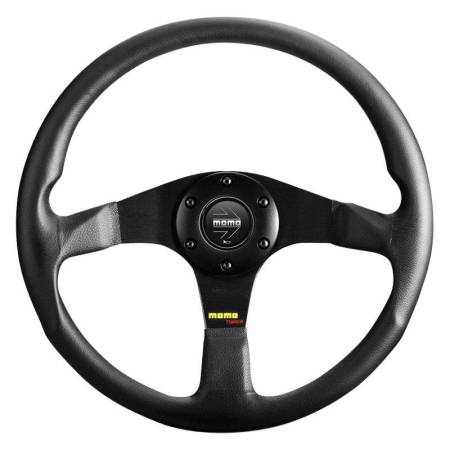 Momo - Momo Tuner Steering Wheel 350 mm - Black Leather/Red Stitch/Black Spokes