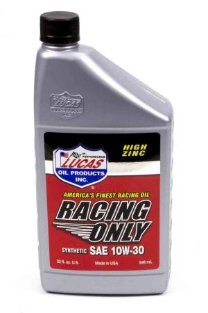 Lucas Oil - Lucas Motor Oil - Racing - 10W30 - Synthetic - 1 qt - Each