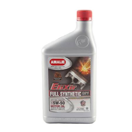 Amalie Motor Oil - Amalie Motor Oil - Elixir - 5W50 - Synthetic - 1 qt - Set of 12