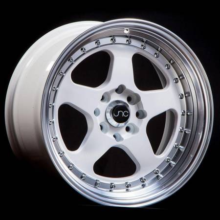 JNC Wheels - JNC Wheels Rim JNC010 White Machined Lip 18X9 5X112 ET30