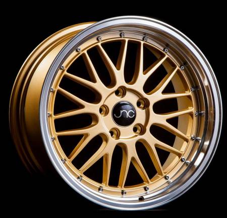 JNC Wheels - JNC Wheels Rim JNC005 Gold Machined Lip 17x9.5 5x100 ET32