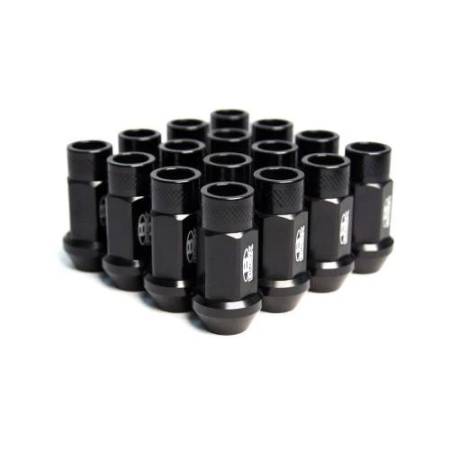 BLOX Racing - BLOX Racing Street Series Forged Lug Nuts - Black 12 x 1.5mm - Set of 20 (New Design)