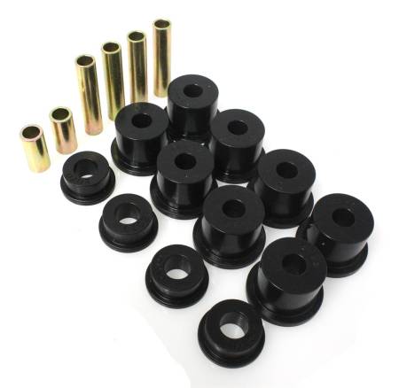 Energy Suspension - Energy Suspension 80-98 Ford F250/F350 4WD w/ 2 inch ID Black Front Spring Bushing Set