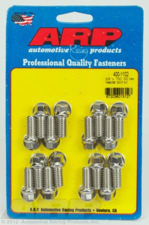 ARP - ARP 3/8 x .750 SS hex header bolt kit 400-1102