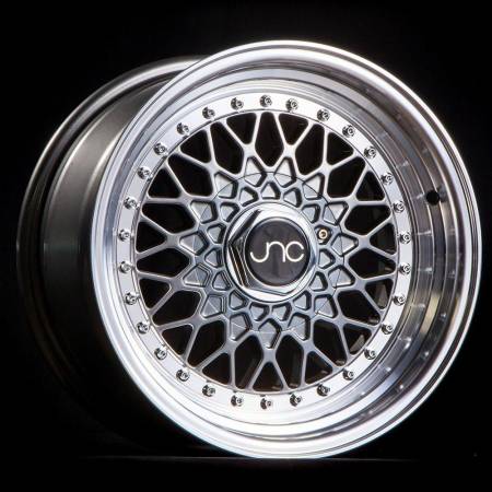 JNC Wheels - JNC Wheels Rim JNC004 Gunmetal Machined Lip 15x8 4x100/4x114.3 ET20