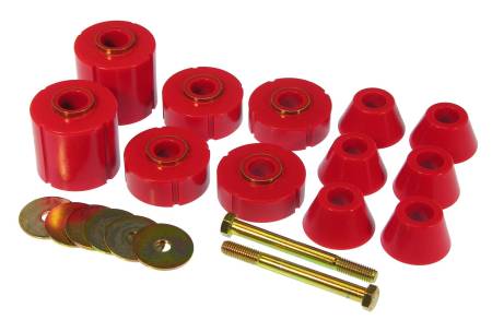 Prothane - Prothane 73-80 GM Body Mount 12 Bushing Kit - Red