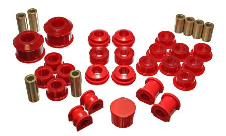 Energy Suspension - Energy Suspension 02-04 Acura RSX (includes Type S) Red Hyper-Flex Master Bushing Set