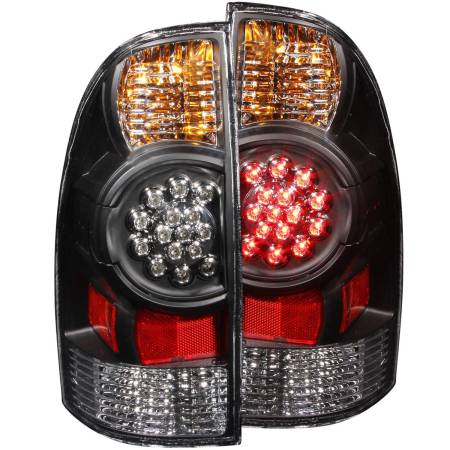 ANZO Headlights, Tail Lights and More  - ANZO 2005-2015 Toyota Tacoma LED Taillights Black