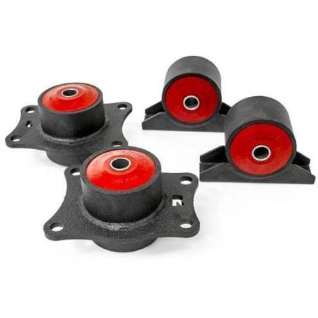 Innovative Mounts - Innovative 00-09 Honda S2000 F-Series Black Steel Mounts 85A Bushings (Rear Diff Mounts OEM Diff)