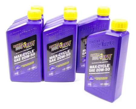 Royal Purple - Royal Purple 20w50 Max Cycle Oil Case 6x1 Quart