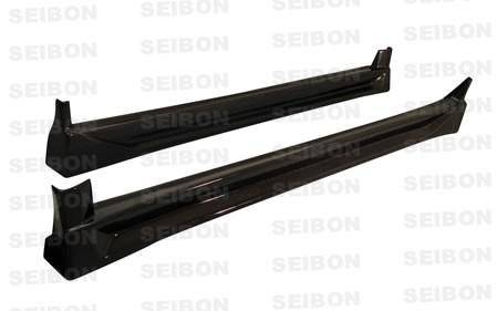 Seibon Carbon - Seibon CW-style carbon fiber side skirts for 2002-2003 Subaru Impreza/WRX