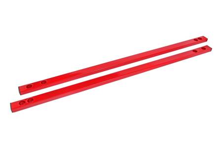 BMR Suspension - BMR 15-17 S550 Mustang Super Low Profile Chassis Jacking Rails - Red