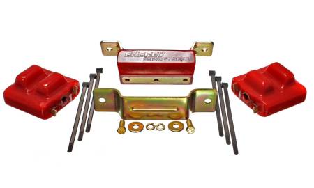 Energy Suspension - Energy Suspension 88-94 GM Blazer 4WD K Series Red Motor and Transmision Mounts; Zinc Finish