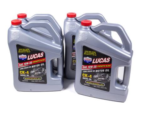 Lucas Oil - Lucas Motor Oil - CK4 Diesel Oil - 10W30 - Synthetic - 1 gal - Set of 4