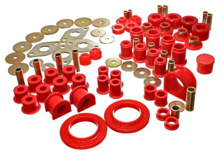 Energy Suspension - Energy Suspension 01-04 Toyota Tacoma Red Hyper-Flex Master Bushing Set