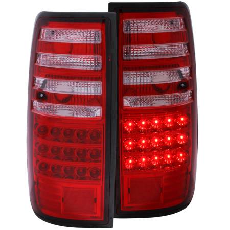 ANZO Headlights, Tail Lights and More  - ANZO 1991-1997 Toyota Land Cruiser Fj LED Taillights Red/Clear