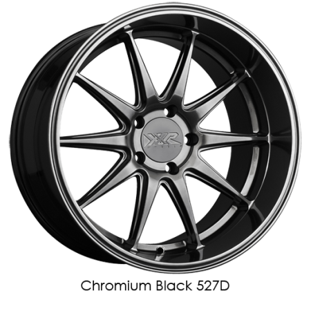 XXR Wheels - XXR Wheel Rim 527D 18x9 5x114.3 ET35 73.1CB Chromium Black